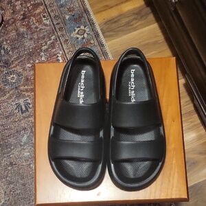 Black J Slides Beach Slide Sandals. NWOT